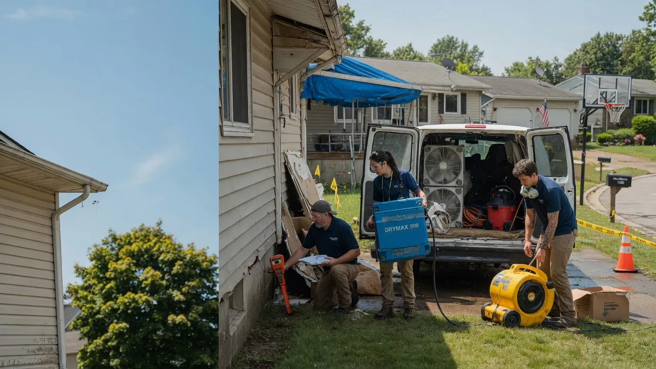 Ceiling Leak Cleanup in Cambridge, OH near me